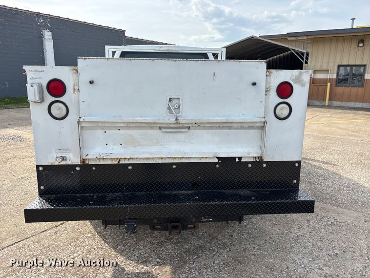 image for item DT0129 2019 Ford F250 Super Duty Crew Cab utility bed pickup truck