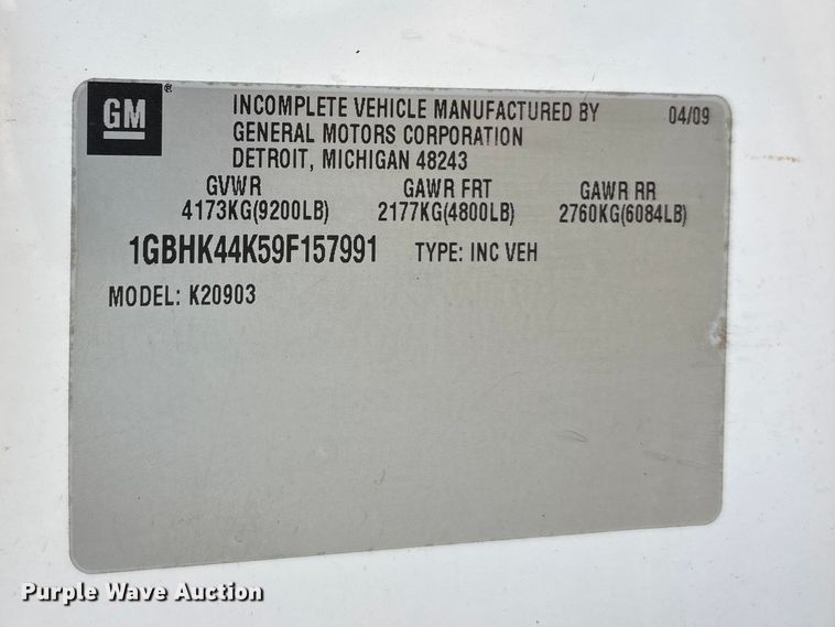 image for item DT0131 2009 Chevrolet Silverado 2500HD utility bed pickup truck