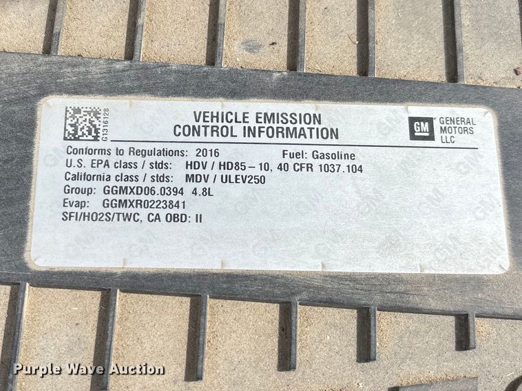 image for item DT0138 2016 Chevrolet Express van