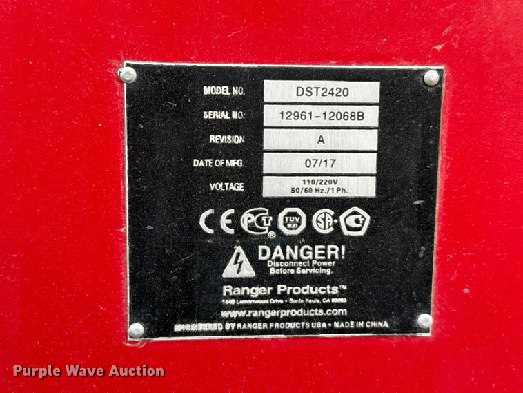 image for item DZ5421 2017 Ranger DST2420 tire balancer