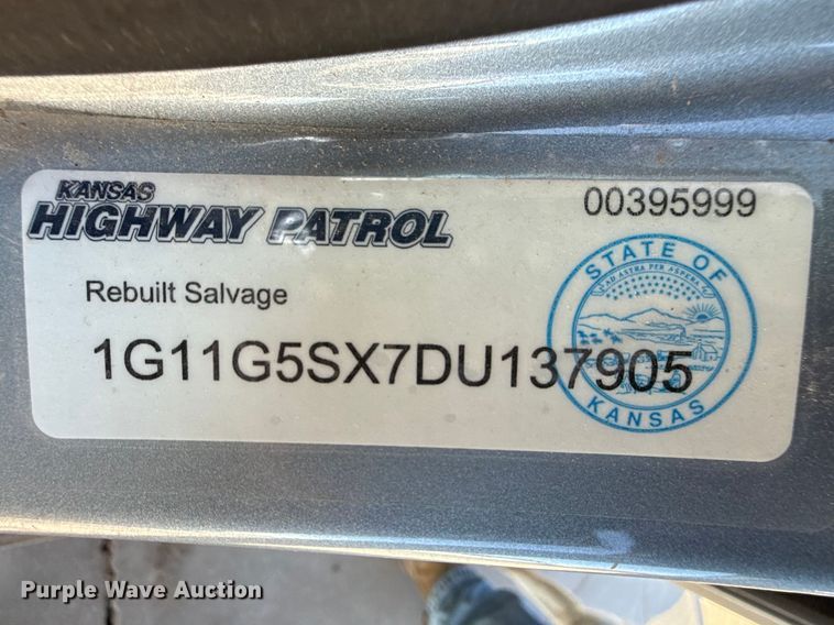 image for item DZ5430 2013 Chevrolet Impala 