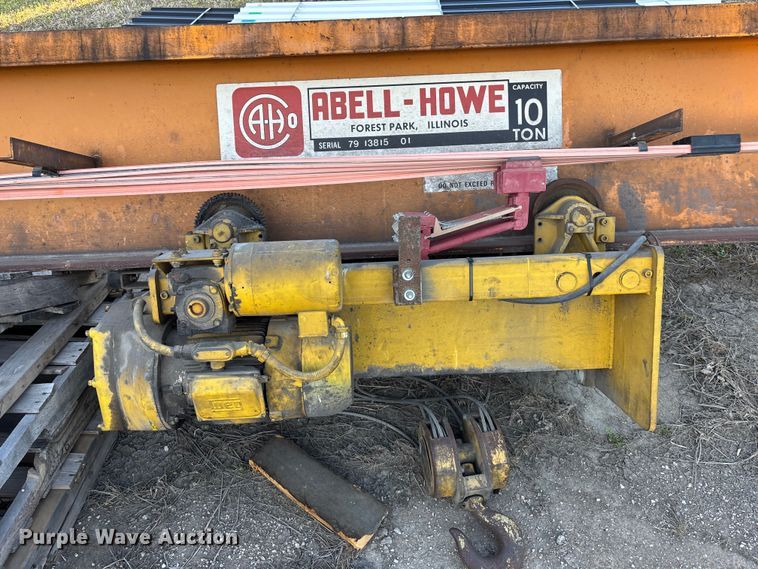 image for item EA4692 Abel-Howe overhead crane