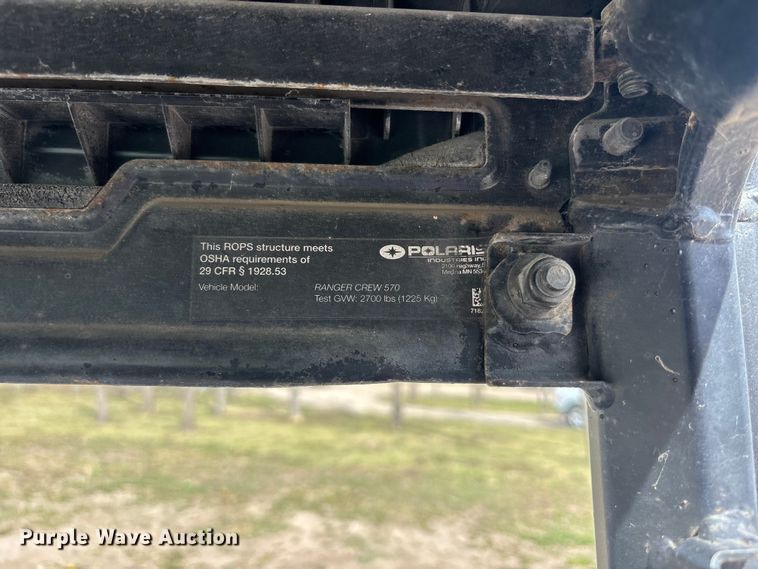 image for item EA4704 2015 Polaris Ranger crew 570 utility vehicle