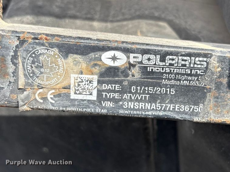 image for item EA4704 2015 Polaris Ranger crew 570 utility vehicle