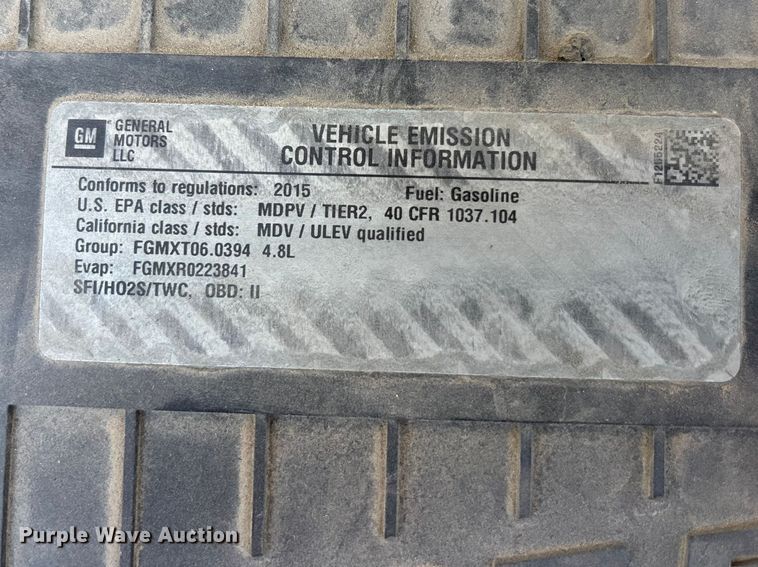 image for item EA4738 2015 GMC Savana van