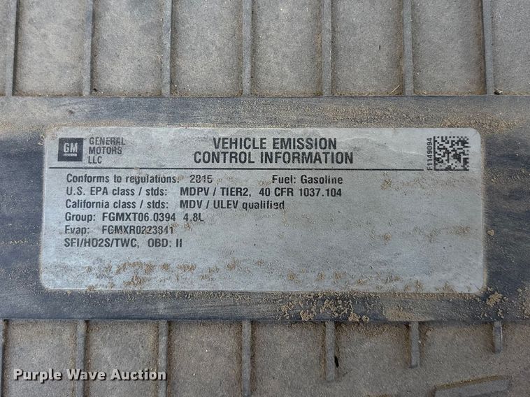 image for item EA4739 2015 GMC Savana van