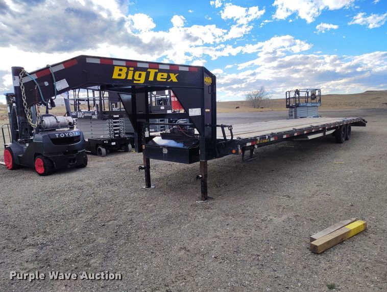 image for item EC8999 2022 Big Tex 14GN-35+5 equipment trailer