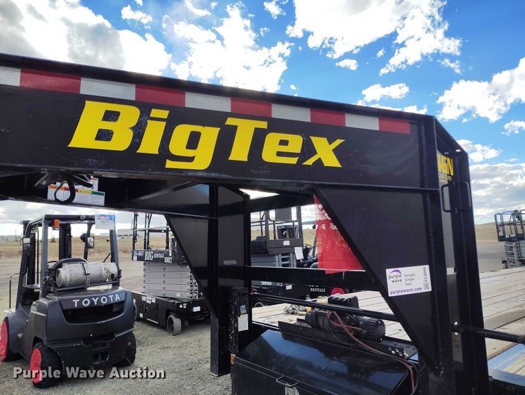 image for item EC8999 2022 Big Tex 14GN-35+5 equipment trailer
