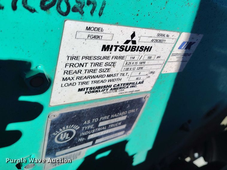 image for item ED0014 Mitsubishi FG40K1 forklift