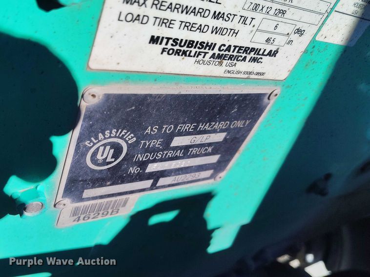 image for item ED0014 Mitsubishi FG40K1 forklift