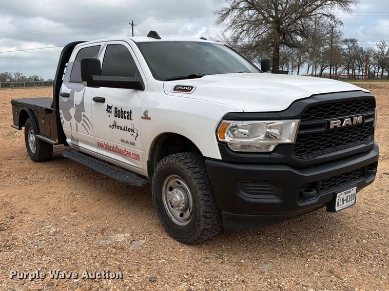 image for item ED5153 2022 RAM 2500 Crew Cab dump flatbed pickup truck