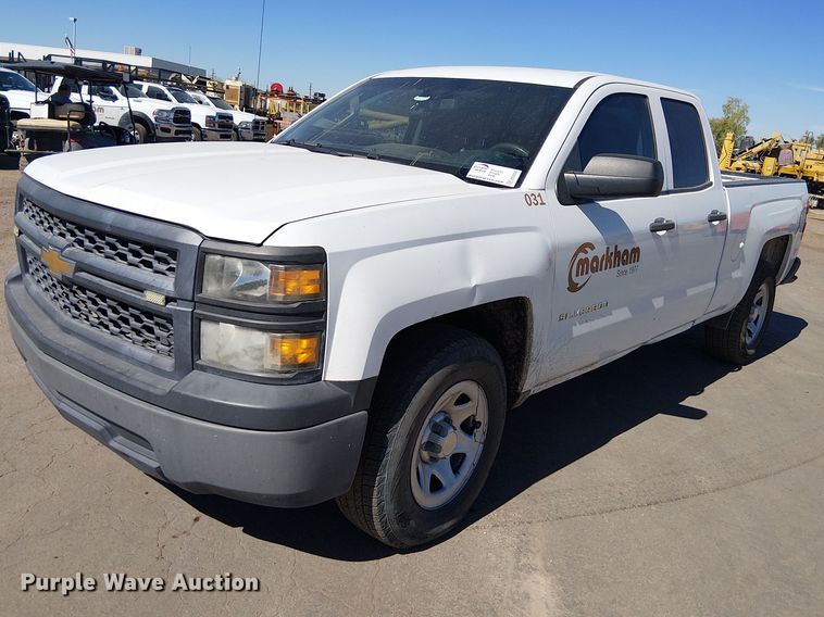 image for item EE5242 2015 Chevrolet Silverado 1500 Ext. Cab pickup truck