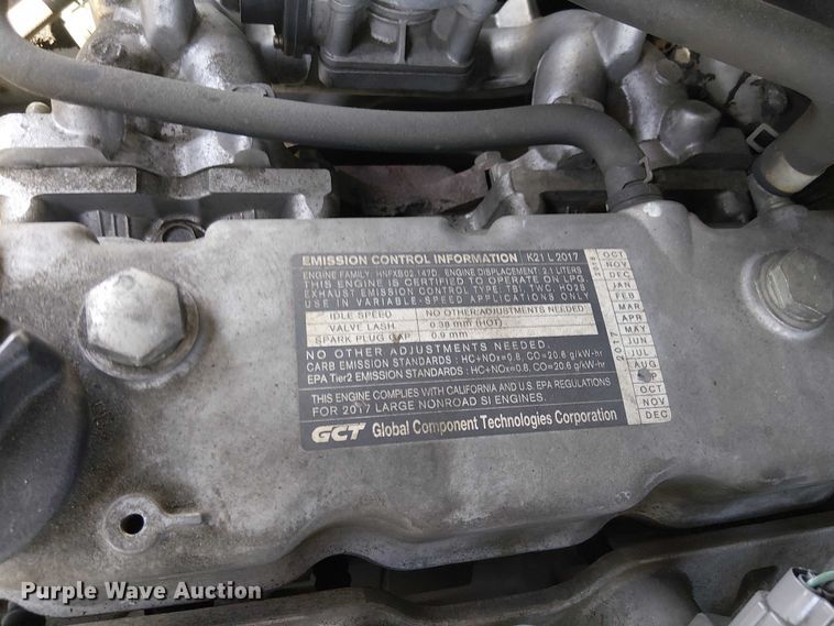 image for item EE5284 2017 UniCarriers PF50 forklift