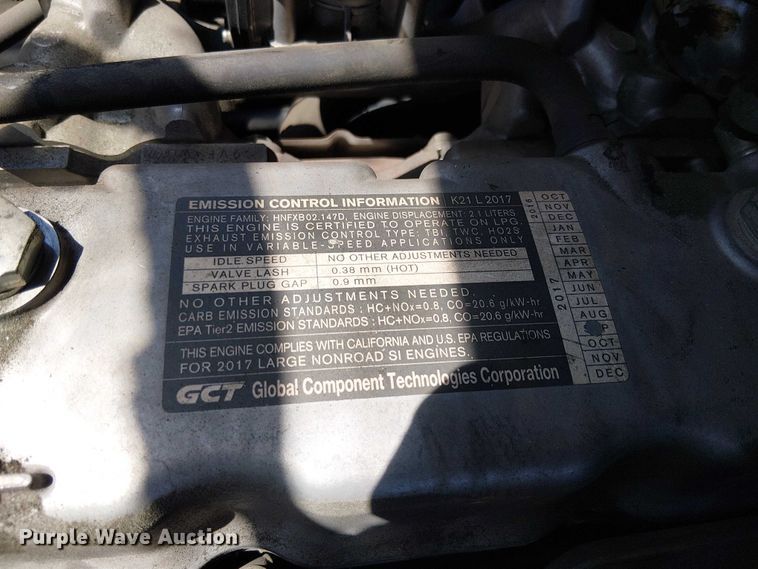 image for item EE5285 2017 UniCarriers PF50 forklift