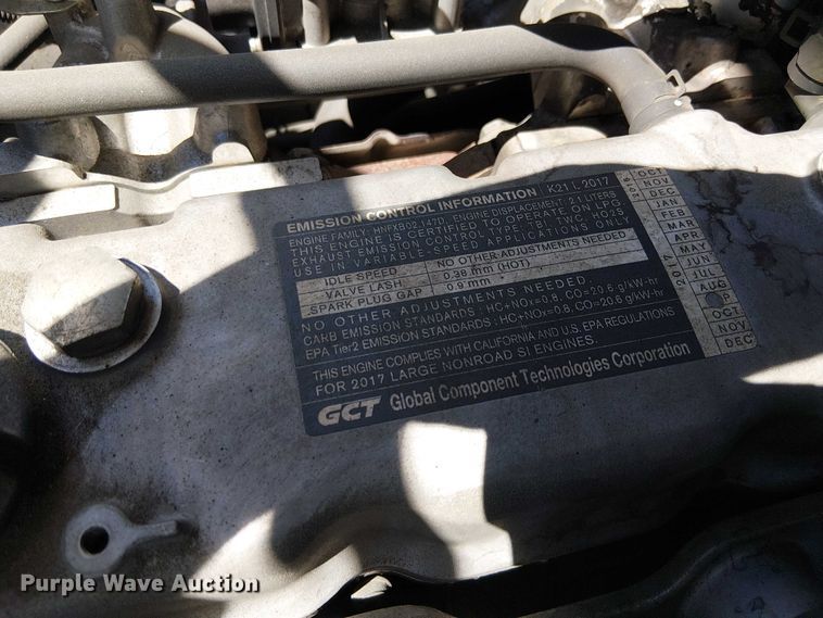 image for item EE5287 2017 UniCarriers PF50 forklift