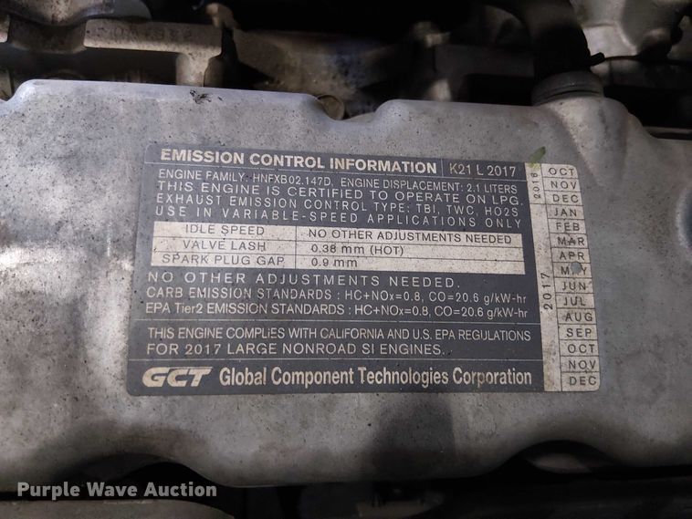 image for item EE5289 2017 UniCarriers PF50 forklift