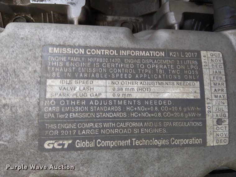 image for item EE5290 2017 UniCarriers PF50 forklift