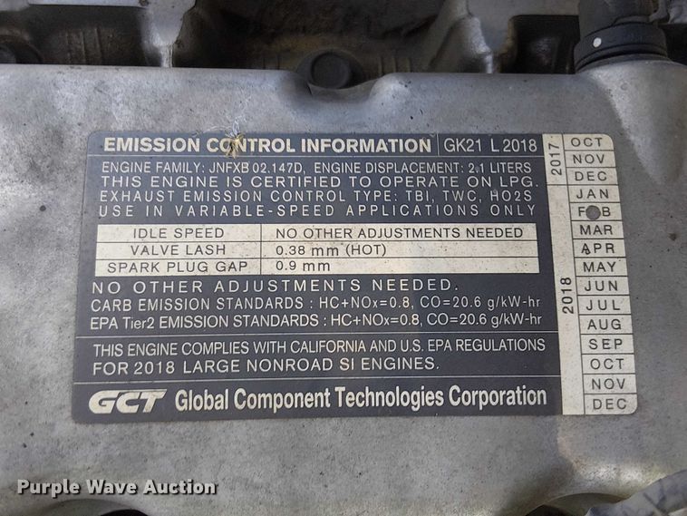 image for item EE5298 2018 UniCarriers PF50 forklift