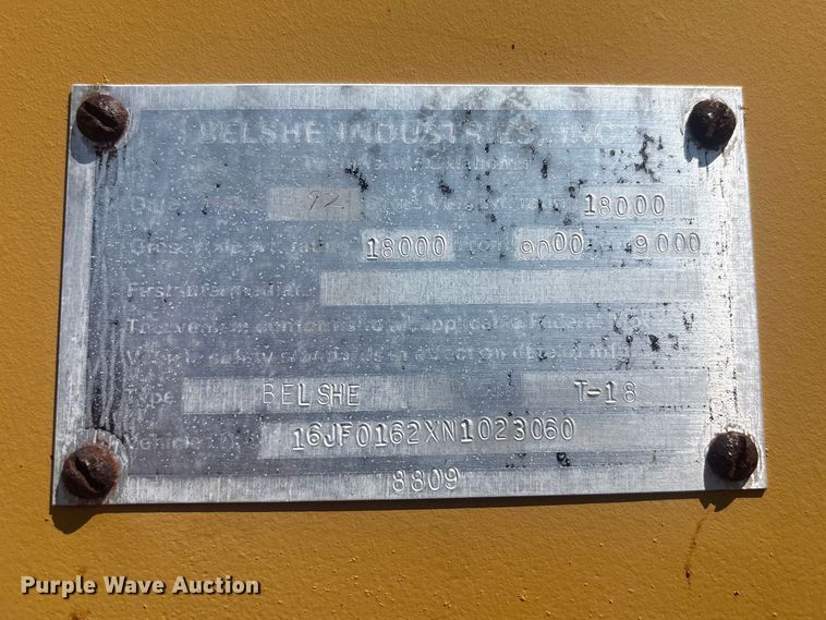 image for item EG8910 1992 Belshe T-18 car carrier