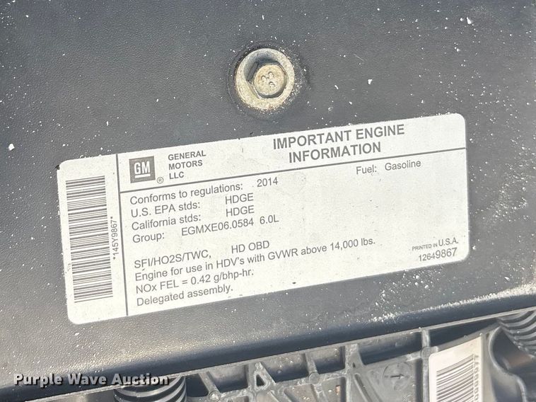 image for item EG8913 2014 Isuzu NPR-HD delivery truck