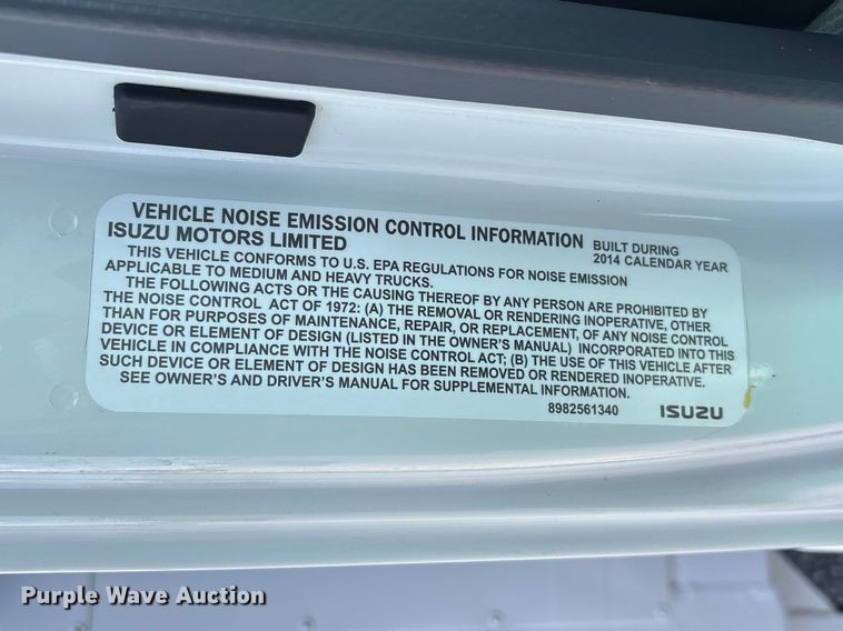 image for item EG8963 2014 Isuzu NPR HD box truck