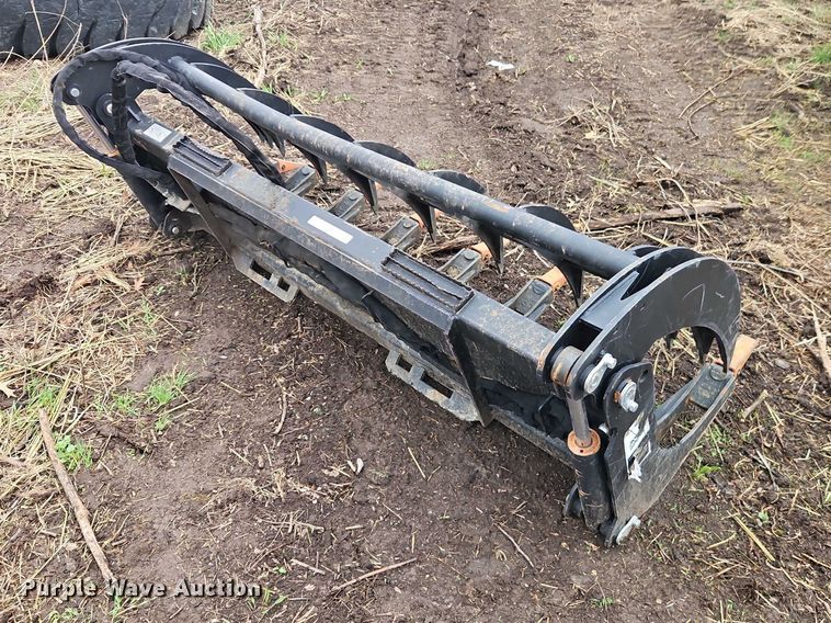 image for item EO7197 Heavy Grass Fork Grapple 78 in skid steer grapple bucket