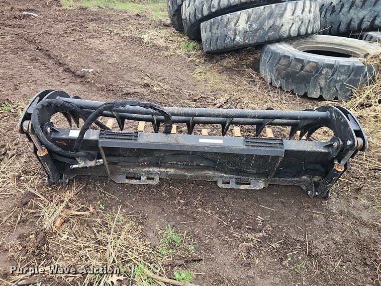 image for item EO7197 Heavy Grass Fork Grapple 78 in skid steer grapple bucket