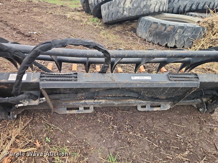 image for item EO7197 Heavy Grass Fork Grapple 78 in skid steer grapple bucket