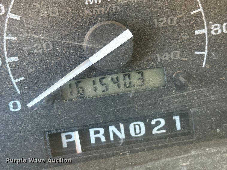 image for item EP0871 1996 Ford F350 XL Crew Cab bale bed pickup truck