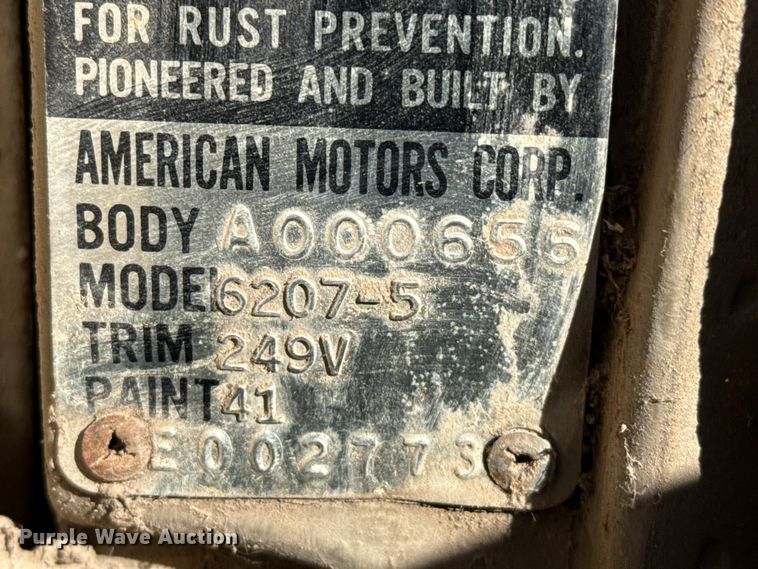 image for item EP0872 1962 American Motors Rambler 