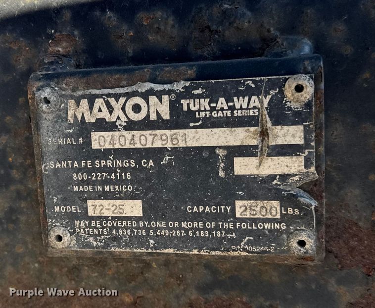 image for item ER0396 2006 Isuzu T7F box truck