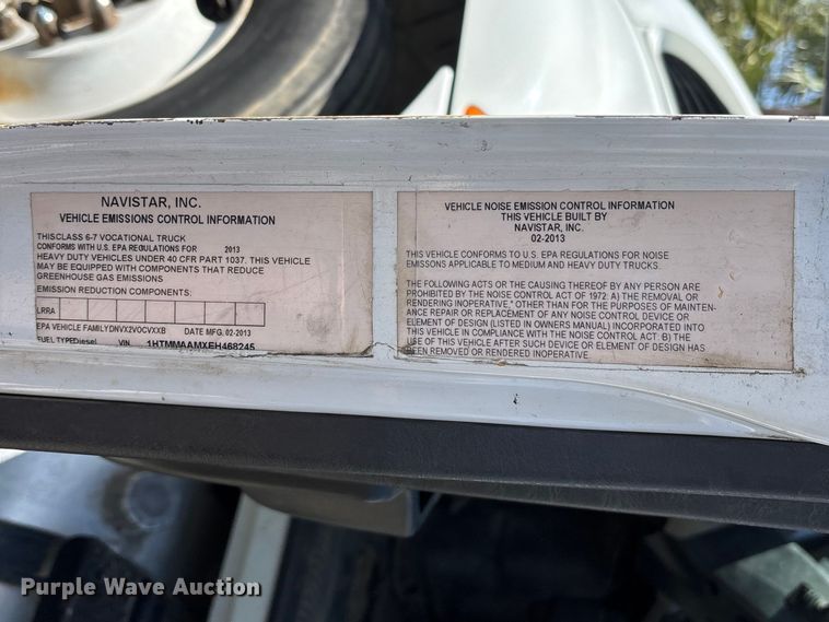 image for item ER7528 2014 International MA025 truck cab and chassis