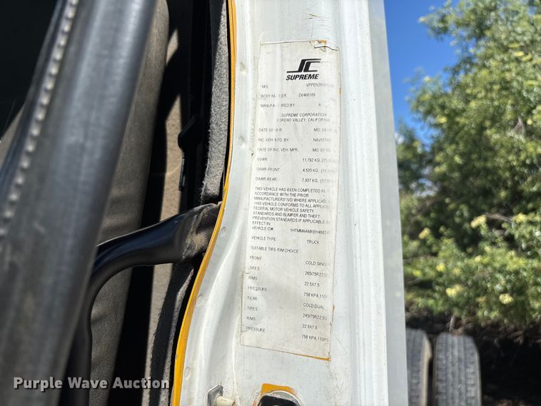 image for item ER7528 2014 International MA025 truck cab and chassis