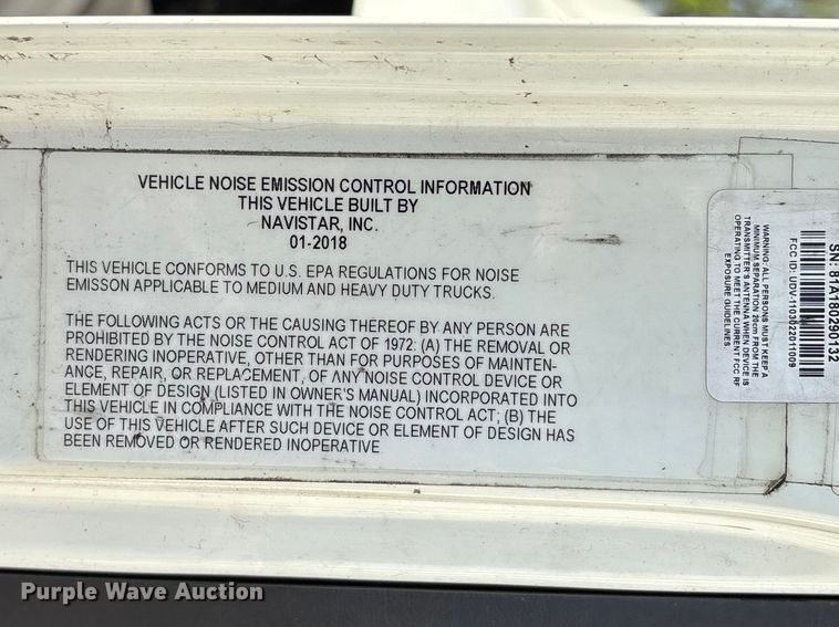 image for item ES8731 2019 International Durastar 4300 box truck