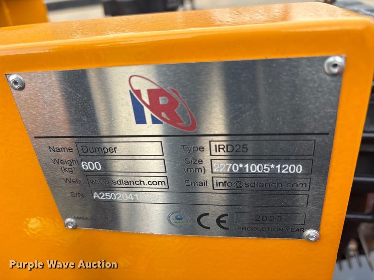 image for item ES8760 2025 IR IRD25 crawler dumper