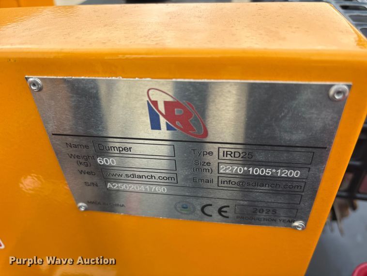 image for item ES8761 2025 IR IRD25 crawler dumper