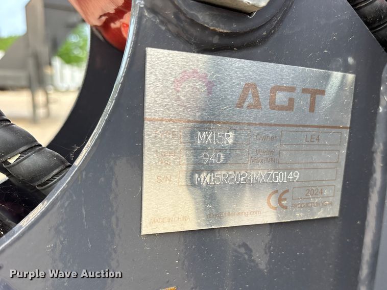 image for item ES8764 2024 AGT MX15R Mini excavator