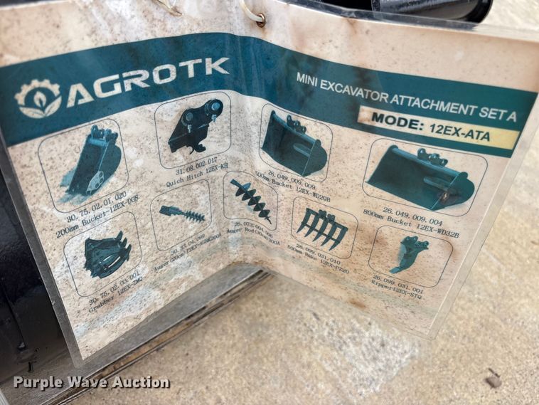 image for item ES8775 Agrotk mini excavator attachments