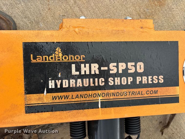 image for item ES8777 Landhoner LHR-SP50 hydraulic shop press