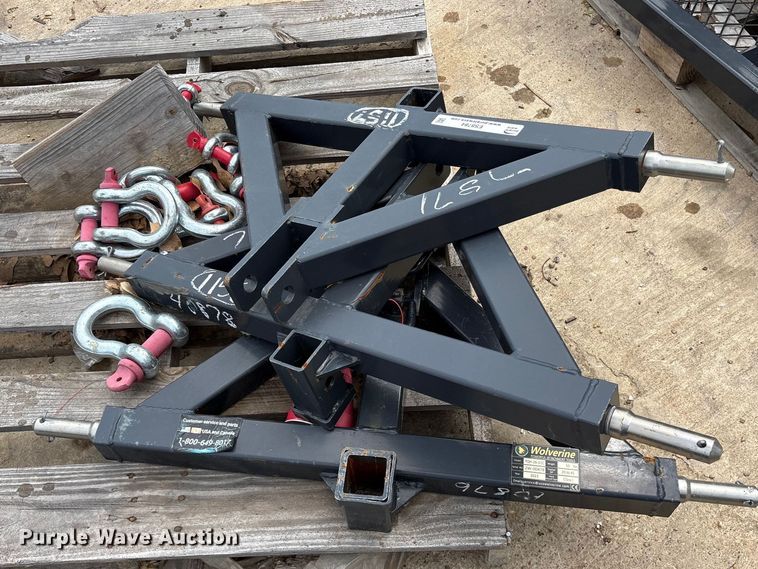 image for item ES8784 (3) 2025 Wolverine TQH-26-01C quick hitch trailer receivers