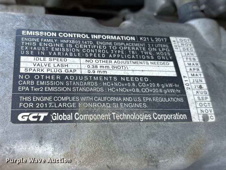 image for item ES8869 2018 UniCarriers PF50 forklift