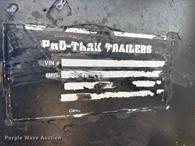 image for item ES8872 1998 Pro-Trak equipment trailer