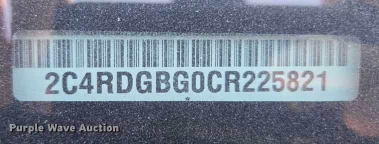 image for item ET1391 2012 Dodge Grand Caravan handicap accessible van