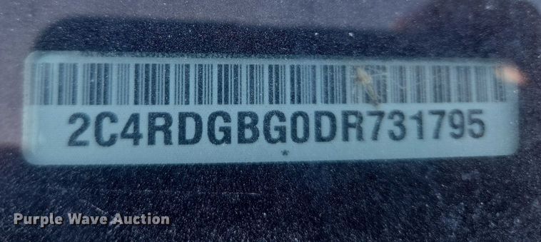 image for item ET1393 2013 Dodge Grand Caravan handicap accessible van