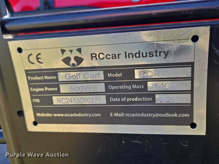 image for item ET1486 2024 RCcar Industry RC-G3.0 golf cart