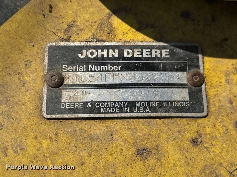 image for item ET1931 John Deere F725 lawn mower