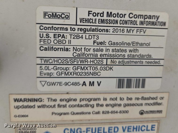 image for item ET5188 2016 Ford F150 Ext. Cab pickup truck