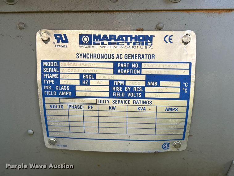 image for item EU0532 MTU 40PJC6DT3 generator