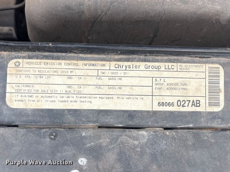 image for item EV2903 2010 Dodge Charger 