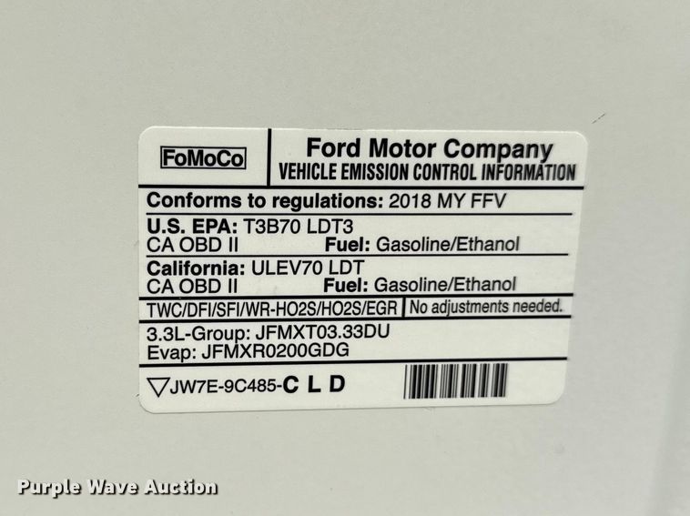 image for item EV7658 2018 Ford F150 pickup truck
